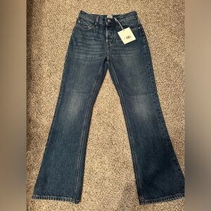 Toteme cropped kick flare jeans